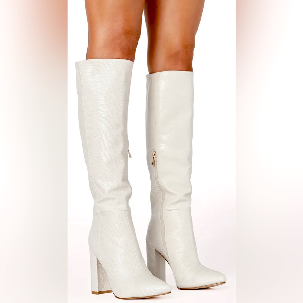Billini USA milla ivory scale boots